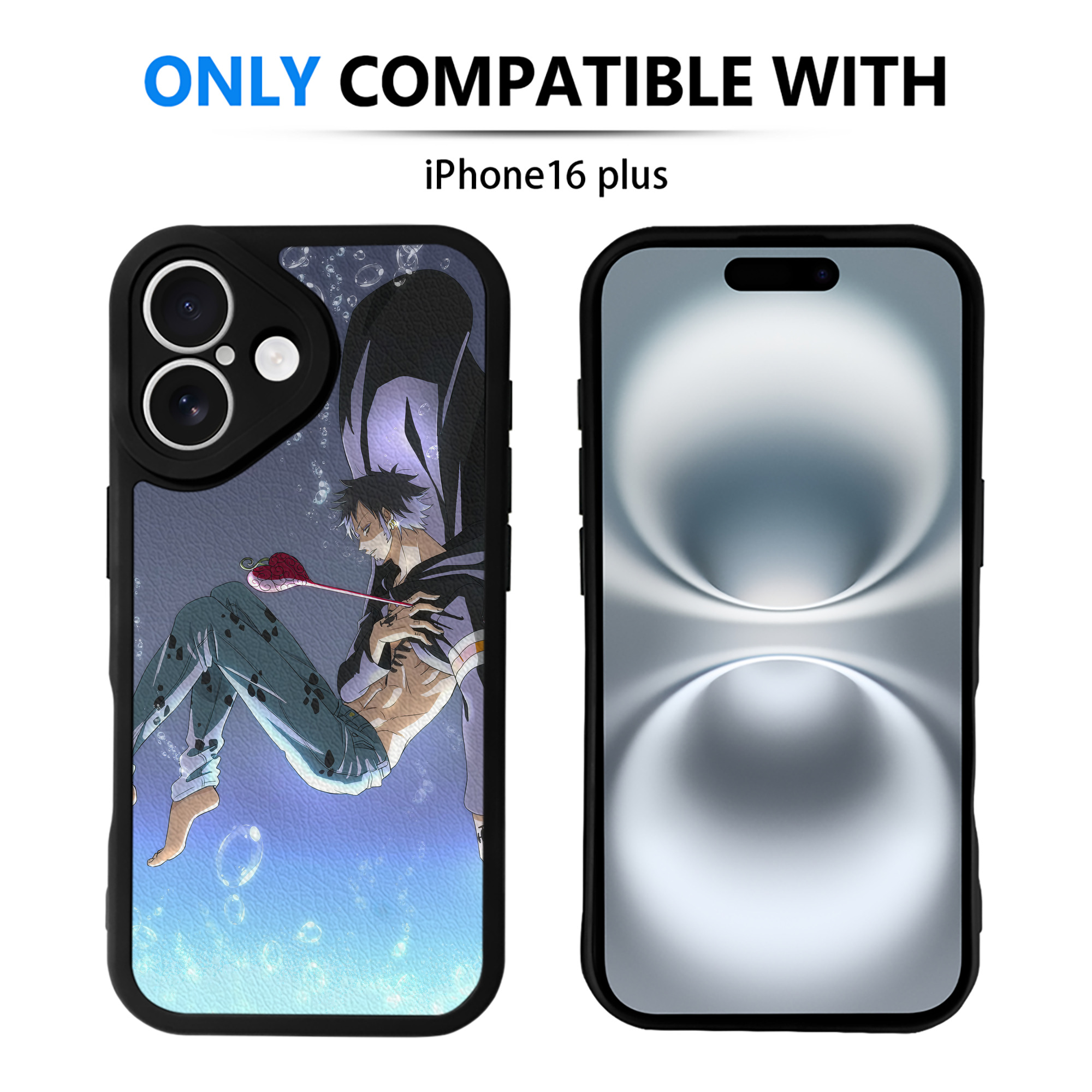 （画像用） ワンピース ONE PIECE 【iPhone 16シリーズ対応】シリコンスマホケース（レザー調） 材質：シリコン